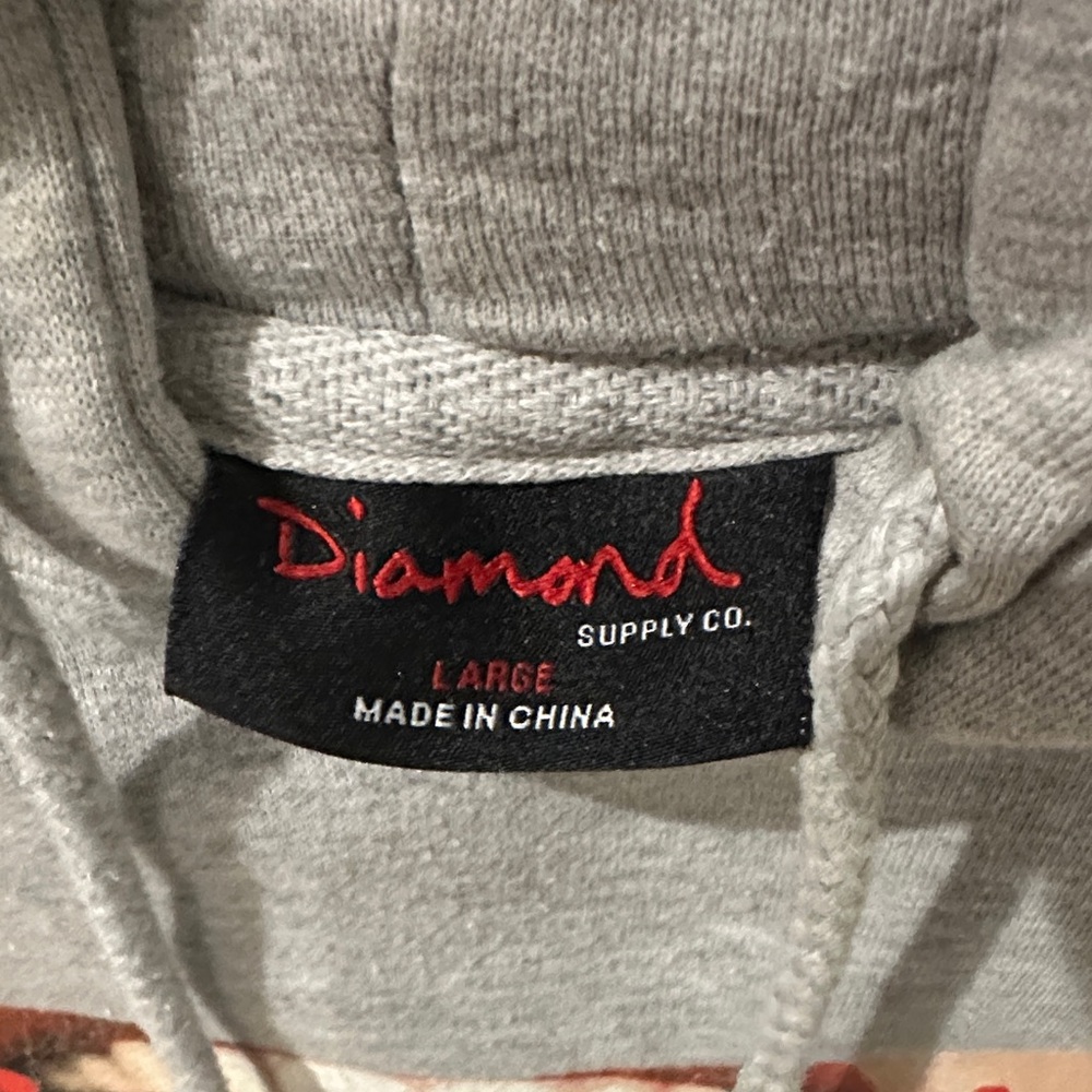 Diamond Supply Co. Gray Graphic Hoodie - Picture 2 of 7
